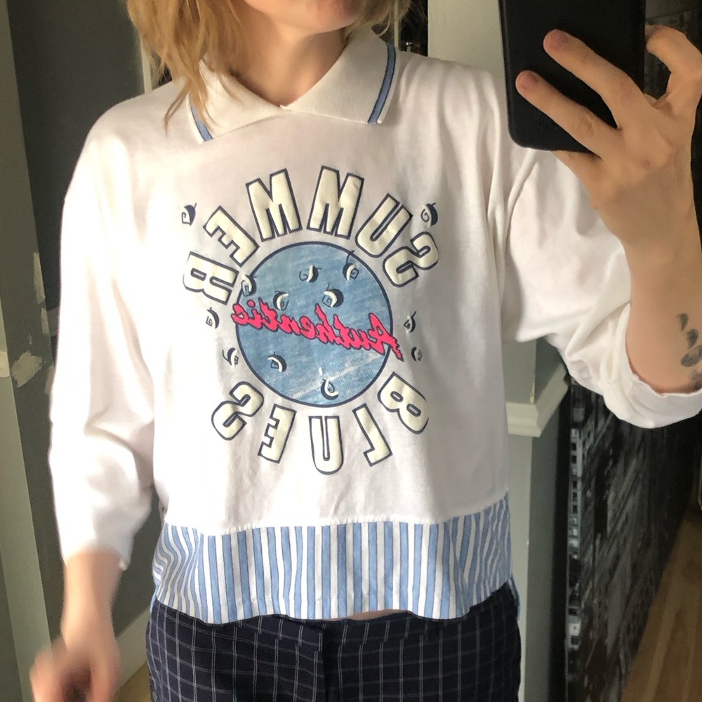Vintage Variety Sport “Summer Blues” Collared Tee